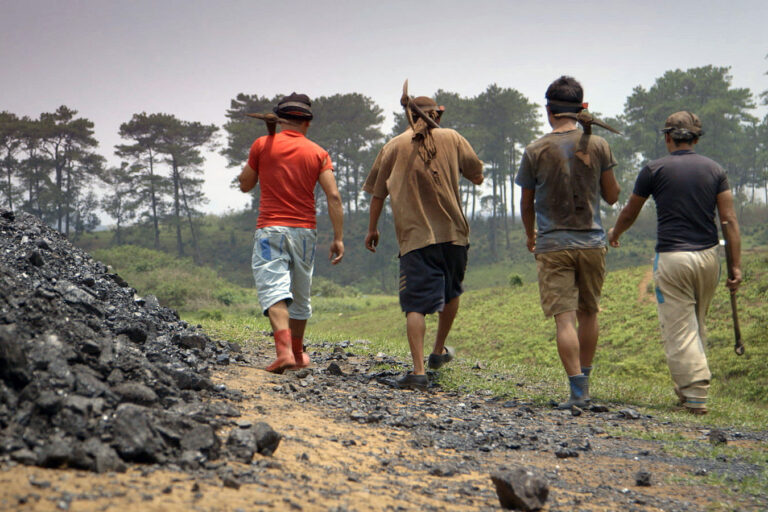 Coal miners in Meghalaya, India.