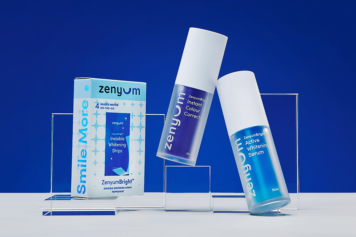 ZenyumBright™牙齒美白系列新登場！搭配升級版Zenyum隱形牙套，時刻保持整齊亮白笑容！