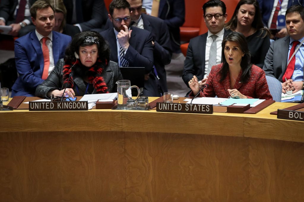 Karen Pierce at the UN (Getty)