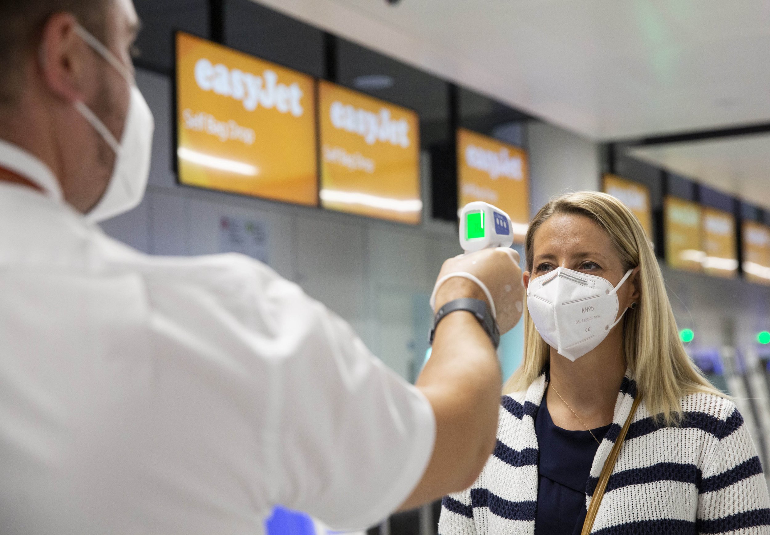 Temperature checks at the airport (Photo: Matt Alexander / PA Wire)