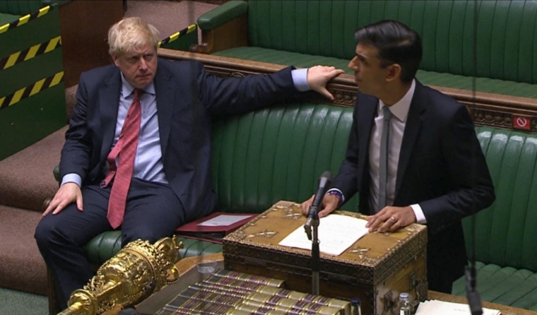 Chancellor of the Exchequer Rishi Sunak delivers a summer economic update in a statement to the House of Commons, London. PA Photo. Picture date: Wednesday July 8, 2020. See PA story Politics . Photo credit should read: House of Commons/PA Wire