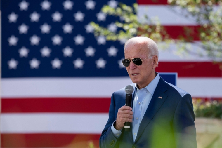 (FILES) In this file photo taken on September 23, 2020 Democratic presidential candidate Joe Biden speaks at the Black Economic Summit at Camp North End in Charlotte, North Carolina. - The volatile US presidential election enters a fierce new stage this week when Donald Trump and Joe Biden hold their first debate -- a television spectacle finally allowing Americans to witness the two antagonists head to head. Tuesday's clash, coming right after Trump defied Democrats and nominated a conservative to replace the late Supreme Court liberal icon Ruth Bader Ginsburg, could again upend an already nail-biting contest. Biden, 77, leads in polls against the Republican incumbent, both nationwide and in most of the crucial swing states set to provide the decisive electoral college count on November 3. (Photo by JIM WATSON / AFP) (Photo by JIM WATSON/AFP via Getty Images)