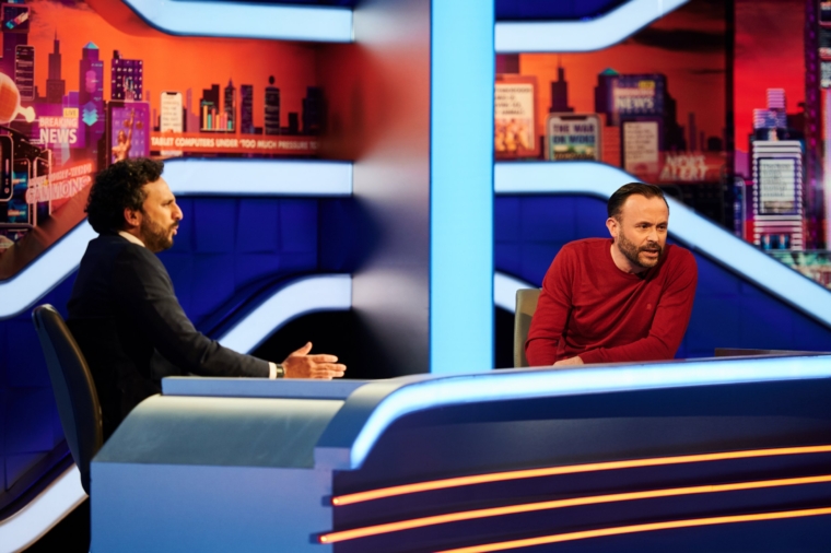 Nish Kumar, Geoff Norcott in "Late Night Mash"