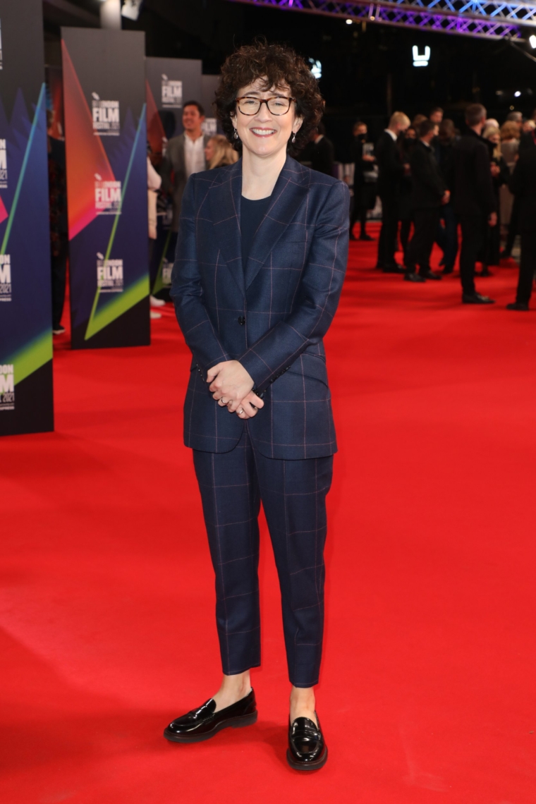 LONDON, ENGLAND - OCTOBER 15: Writer Georgia Pritchett attends the "Succession" European Premiere during the 65th BFI London Film Festival at The Royal Festival Hall on October 15, 2021 in London, England. (Photo by Lia Toby/Getty Images for BFI)