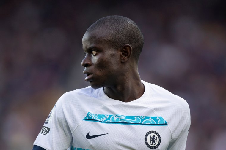 N'Golo Kante playing for Chelsea