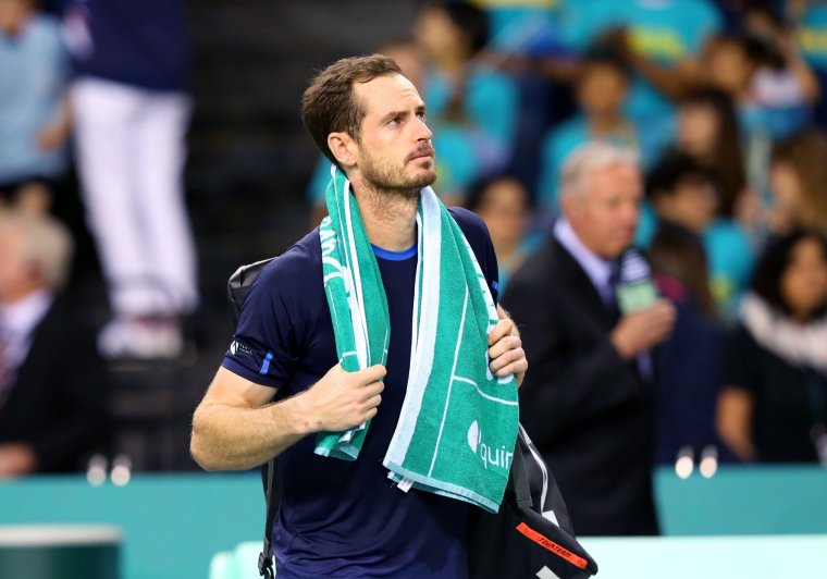 Great Britain's Andy Murray leaves the court after beating Kazakhstan's Dmitry Popko during the Davis Cup by Rakuten group stage match between Great Britain and Kazakhstan at the Emirates Arena, Glasgow. PA Photo. Picture date: Sunday September 18, 2022. See PA story TENNIS Davis Cup. Photo credit should read: Robert Perry/PA Wire. RESTRICTIONS: Use subject to restrictions. Editorial use only, no commercial use without prior consent from rights holder.