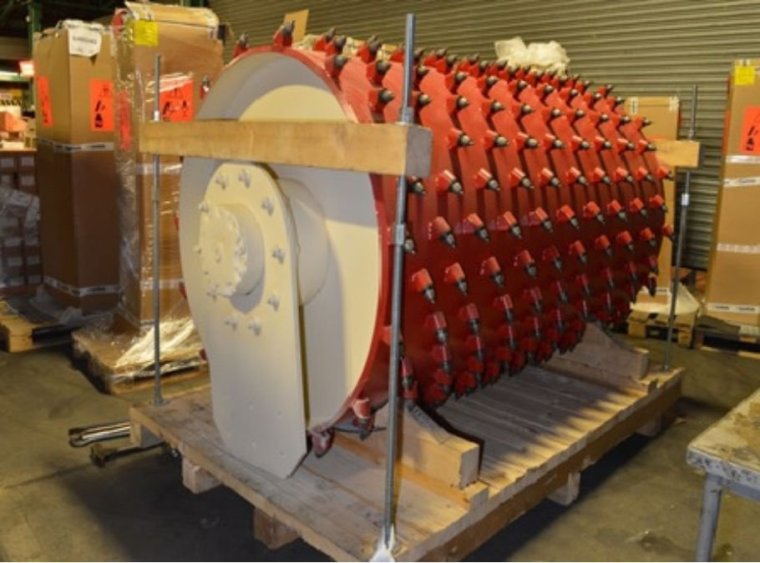 The tarmac-removal machine containing drugs which was seized at Dover during a Kinahan cartel investigation (Photo: National Crime Agency)