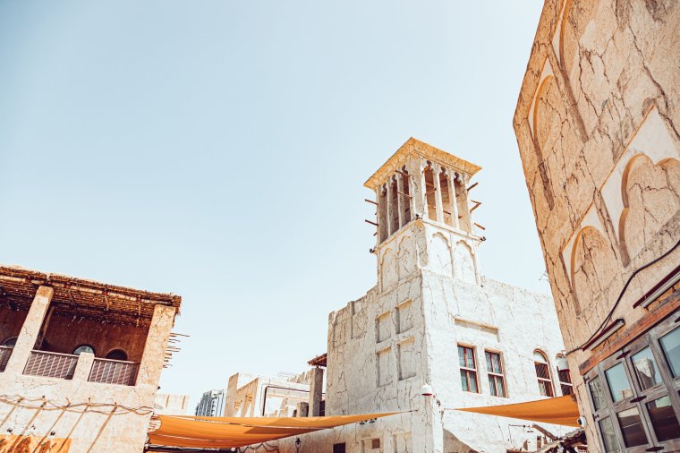 A wind tower in Al Fahidi (Photo: Kolderal/Getty Images)