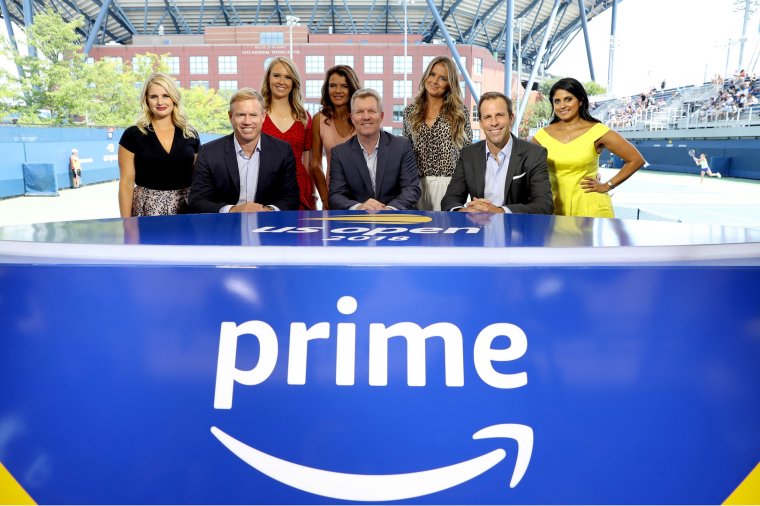 NEW YORK, NY - AUGUST 26: The US Open is the first major live sports event to be broadcast exclusively on Prime Video. To celebrate we're giving non-members the opportunity to sign up to Prime for one year for just ??59, a 25% saving, available from 27 August to 30 August. From AUGUST 27, Amazon Prime Video will showcase uninterrupted, live, multi-stream coverage of the matches at the US Open Tennis Championships in the UK and Ireland for no additional cost. (Photo by Matthew Stockman/Getty Images for Amazon Prime Video)