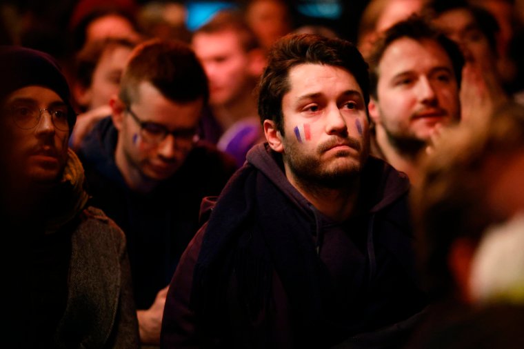 France fans in Paris were left devastated  after losing the final on penalties (Photo: Sarah Meyssonnier/Reuters)