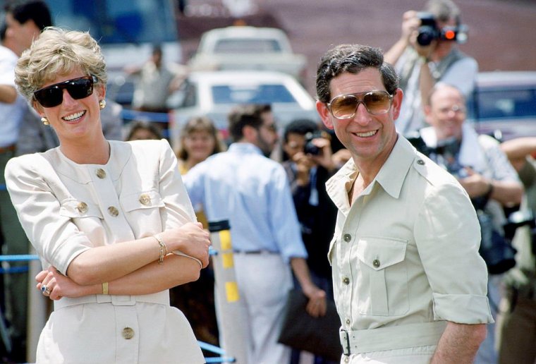 CARAJAS, BRAZIL - APRIL 23: Princess Diana And Prince Charles Visiting A Mining Centre In Carajas, Brazil. (Photo by Tim Graham Photo Library via Getty Images)