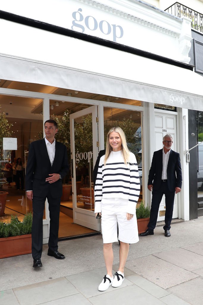 Gwyneth Paltrow at the Goop store in Notting Hill, London, in 2019. The store has now closed (Photo: Neil Mockford/GC Images/Getty)