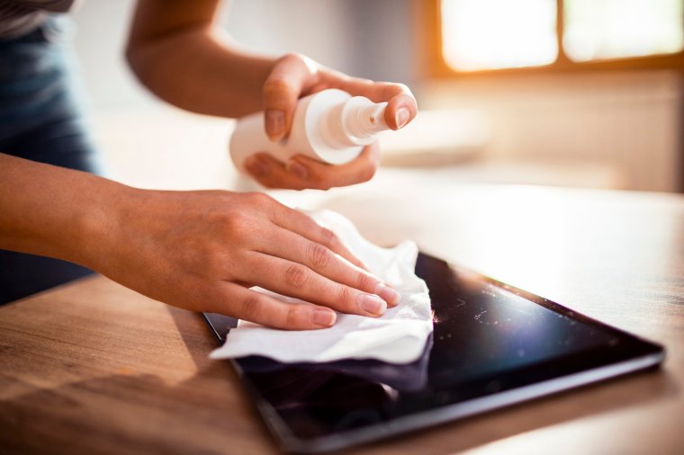 Computer keyboards and mobile phones may be 20,000 times dirtier than a loo seat, yet we rarely think to disinfect them (Photo): Marko Geber/Getty)