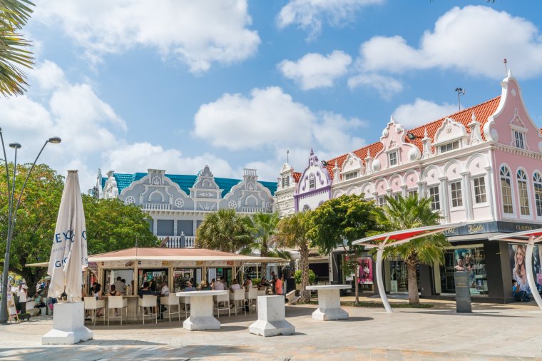 Oranjestad's colourful architecture (Photo: Supplied)