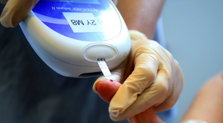 EMBARGOED TO 2330 THURSDAY JUNE 22 File photo dated 03/10/14 of a nurse giving a patient a diabetes test. More than a billion people around the world are expected to be living with diabetes over the coming years, according to a new study. Academics said diabetes cases are set to "grow aggressively" in every country and among every age group. Issue date: Thursday June 22, 2023. PA Photo. See PA story HEALTH Diabetes. Photo credit should read: Peter Byrne/PA Wire