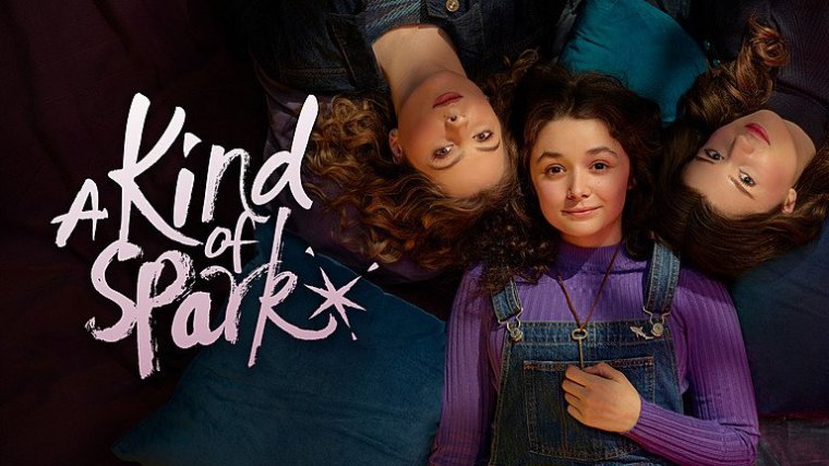 A Kind Of Spark,KEY ART,Keedie (GEORGIA DE GIDLOW), Addie (LOLA BLUE), Nina (CAITLIN HAMILTON) ,BYUtv,Michael Wharley