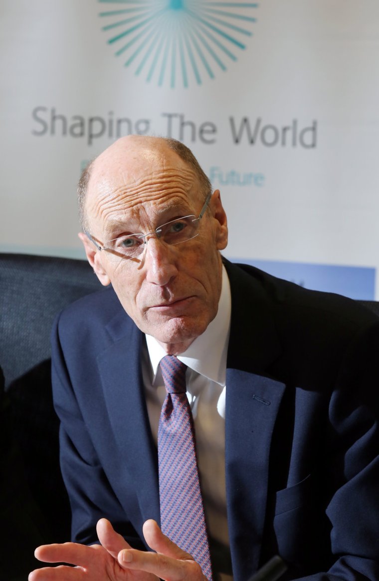 Sir John Armitt, ICE President briefs press on the press meeting at Zero Carbon Building, Kowloon Bay. 15JAN16 SCMP/Edward Wong (Photo by Edward Wong/South China Morning Post via Getty Images)