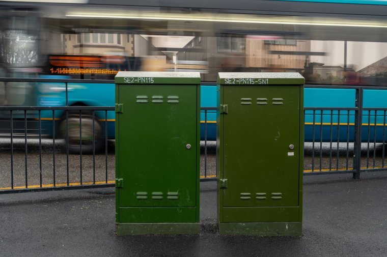 Up to 60,000 metal cabinets used to store broadband and phone cabling will be converted into electric vehicle EV charging points, BT said in January (Photo: John Keeble / Getty Images)