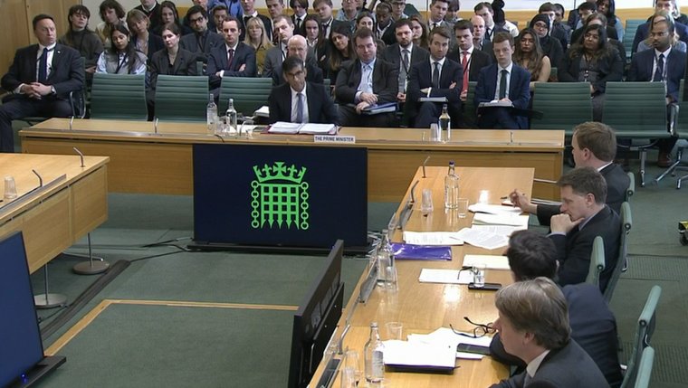 Prime Minister Rishi Sunak appearing before the Commons Liaison Committee at the House of Commons, London. Picture date: Tuesday March 26, 2024. PA Photo. Photo credit should read: House of Commons/UK Parliament/PA Wire