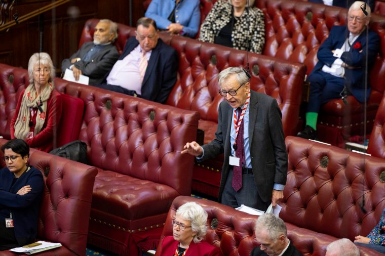 ONE EDITORIAL USE ONLY. NO SALES. NO ARCHIVING. NO ALTERING OR MANIPULATING. NO USE ON SOCIAL MEDIA UNLESS AGREED BY HOL PHOTOGRAPHY SERVICE. MANDATORY CREDIT: House of Lords 2023/Roger Harris Handout photo issued by UK Parliament of Lord Dubs speaking in the House of Lords, London, during the debate on the Government's Illegal Migration Bill. Issue date: Wednesday May 10, 2023. PA Photo. See PA story POLITICS Migrants. Photo credit should read: House of Lords 2023/Roger Harris/PA Wire NOTE TO EDITORS: This handout photo may only be used in for editorial reporting purposes for the contemporaneous illustration of events, things or the people in the image or facts mentioned in the caption. Reuse of the picture may require further permission from the copyright holder.