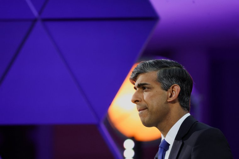 Prime Minister Rishi Sunak during the BBC Head-to-head debate with Labour leader Sir Keir Starmer in Nottingham. Picture date: Wednesday June 26, 2024. PA Photo. See PA story POLITICS Election. Photo credit should read: Phil Noble/PA Wire