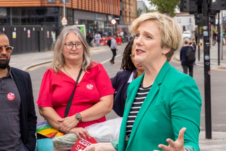 LONDON, ENGLAND - MAY 29: Stella Creasy, Labour candidate for Walthamstow, launches her campaign for the general election in her constituency on May 29, 2024 in London, England. Rishi Sunak announced last week that the UK General Election will be held on July 4th. (Photo by Nicola Tree/Getty Images)