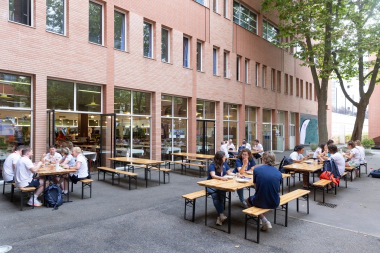 Team GB Performance Lodge during the Paris 2024 Olympic Games on the 22nd July 2024 in Paris, France. Photo credit: Sam Mellish / Team GB Lyc?e Ren? Auffray high school in Clichy Provided by Scott.Field@TeamGB.com