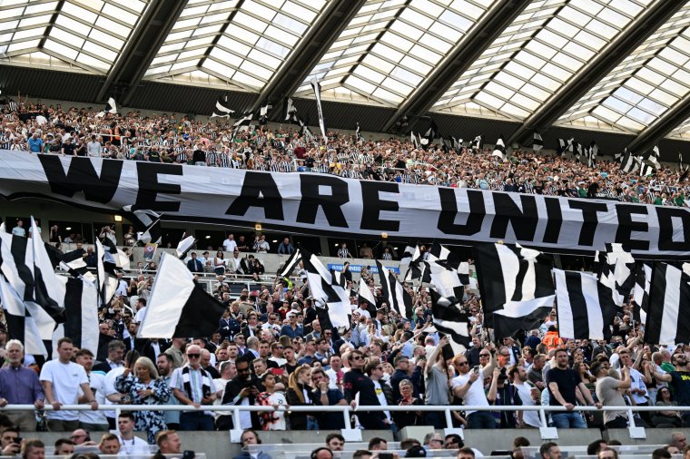 NEWCASTLE UPON TYNE, ENGLAND - MAY 11: A general view during the Premier League match between Newcastle United and Brighton & Hove Albion at St. James Park on May 11, 2024 in Newcastle upon Tyne, England. (Photo by Serena Taylor/Newcastle United via Getty Images)