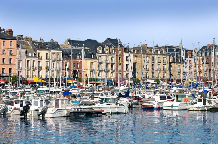 Port and town of Dieppe, a commune in the Seine-Maritime department in the Haute-Normandie region in northwestern France