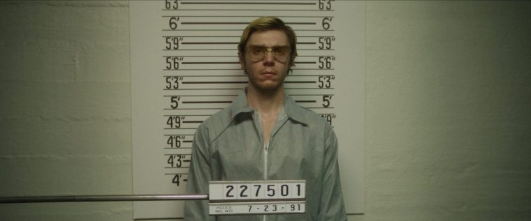 Dahmer. Monster: The Jeffrey Dahmer Story. Evan Peters as Jeffrey Dahmer in episode 102 of Dahmer. Monster: The Jeffrey Dahmer Story. Cr. Courtesy Of Netflix ? 2022 TV Still