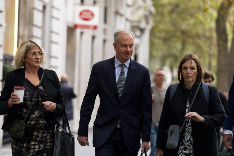 Nick Read, chief executive of Post Office Ltd, arrives to give evidence to the Post Office Horizon IT inquiry at Aldwych House, central London. Picture date: Wednesday October 9, 2024. PA Photo. See PA story INQUIRY Horizon. Photo credit should read: Jordan Pettitt/PA Wire