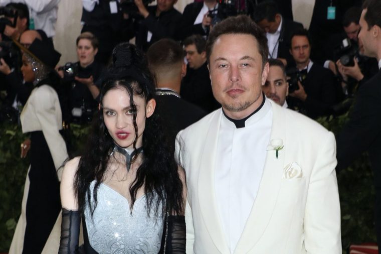 NEW YORK, NY - MAY 07: Grimes and Elon Musk attend "Heavenly Bodies: Fashion & the Catholic Imagination", the 2018 Costume Institute Benefit at Metropolitan Museum of Art on May 7, 2018 in New York City. (Photo by Taylor Hill/Getty Images)