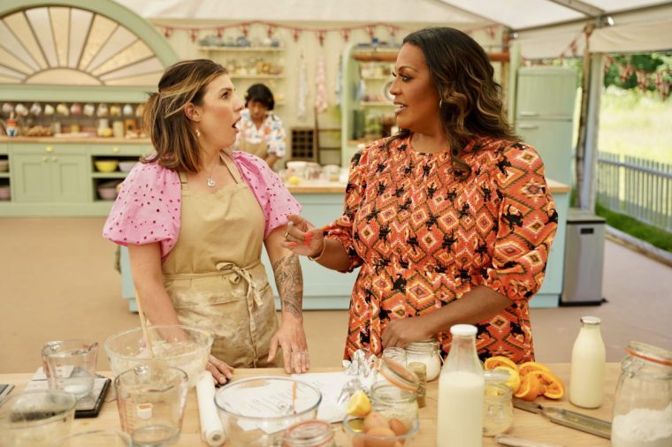 Georgie with Alison The Great British Bake Off Series 15 TV still Channel 4