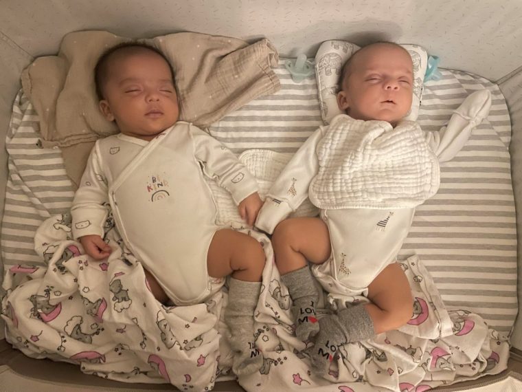 Amita Chakravorty and Sham Jagpal had twins via surrogate in Ukraine (PHOTO: Amita Chakravorty and Sham Jagpal/Supplied)