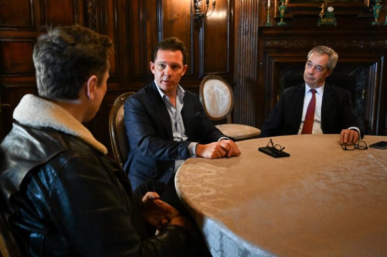 Nick Candy, Elon Musk and Nigel Farage