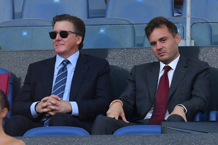 Dan Friedkin and Ryan Friedkin during the friendly match Roma v Shakhtar Donetsk at the Olympic Stadium. Rome (Italy), August 07th, 2022 (Photo by Massimo Insabato/Archivio Massimo Insabato/Mondadori Portfolio via Getty Images)