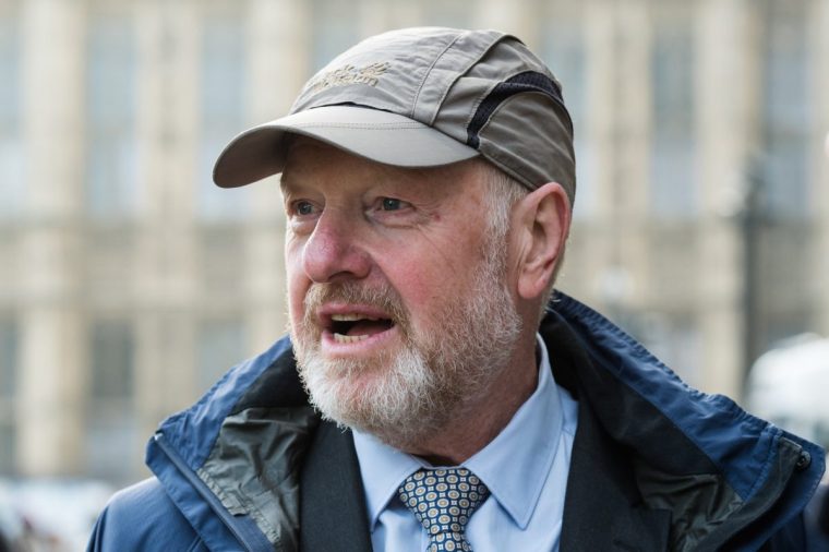 LONDON, UNITED KINGDOM NOVEMBER 05, 2024: Former subpostmaster Sir Alan Bates arrives at Portcullis House to give evidence to Business and Trade Committee inquiry into fast and fair financial redress for victims of the Post Office Horizon scandal in London, United Kingdom on November 05, 2024. (Photo credit should read Wiktor Szymanowicz/Future Publishing via Getty Images)