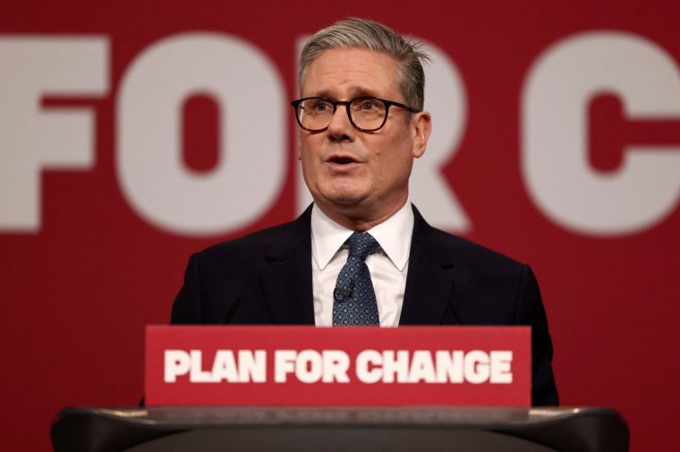 Britain's Prime Minister Keir Starmer speaks during his 'plan for change' speech in Buckinghamshire, England, Thursday, Dec. 5, 2024. Darren Staples/Pool via REUTERS