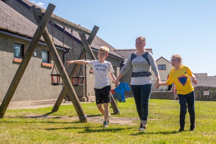 Caiden Meacham, 12, is a young carer for his sister Ella, 14, who has numerous disabilities and health conditions (Photo: Natasha Hirst/Action for Children)