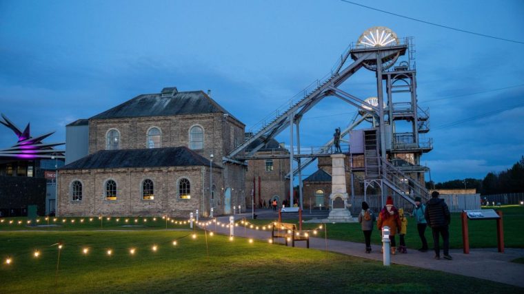 Newbiggin Woodhorn Museum dusk - credit Jason Thompson Image supplied by Madeley, Becky