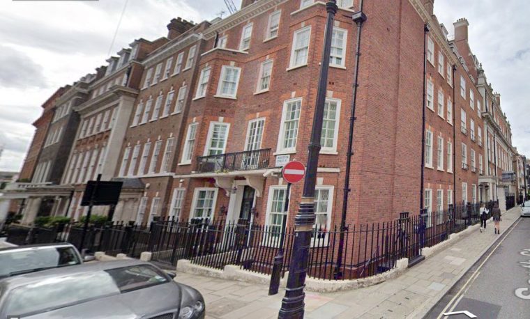 The luxury mansion in London’s Mayfair owned by the Assad’s uncle Rifaat al-Assad, who is known as the 'Butcher of Hama' (Photo: Google Street View)