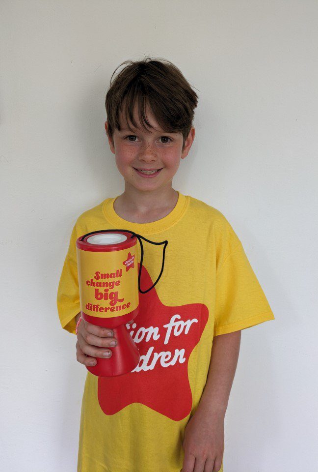 Rowan McDonnell, eight set himself a cycling challenge to cycle as many laps as possible of Draycote Water reservoir as he could in one day (Photo: supplied by Action for Children)