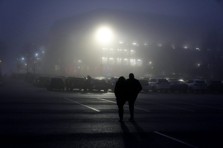 Misty weather and fog outside Anfield, Liverpool. Boxing Day will be another day of dry and mild weather expected for much of the country. Picture date: Thursday December 26, 2024. PA Photo. Photo credit should read: Peter Byrne/PA Wire