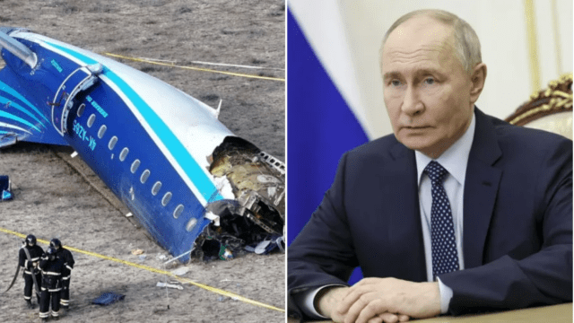 Putin apologises after Azerbaijan plane crash – but fails to address US claims