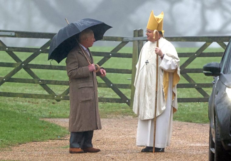 King Charles III leaves following a Sunday church service at St Mary Magdalene Church in Sandringham, Norfolk. Picture date: Sunday January 5, 2025. PA Photo. See PA story ROYAL King. Photo credit should read: Paul Marriott/PA Wire