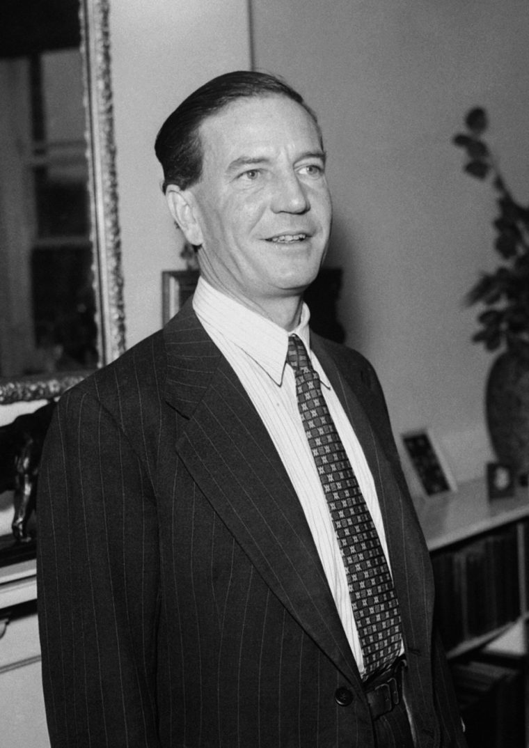 EMBARGOED TO 0001 TUESDAY JANUARY 14 File photo dated 08/11/55 of Harold "Kim" Philby, one of the Cambridge Ring of Soviet Spies. The Cambridge spy Kim Philby declared he would have done it all again after he finally confessed that he had been for years a Russian agent, according to newly-declassified intelligence files. The dramatic moment in January 1963 when he owned up to his treachery after being confronted by his oldest friend, and fellow MI6 officer Nicholas Elliott, is vividly captured in a transcript of their conversation released to the National Archives in Kew, west London. Issue date: Monday January 13, 2025. PA Photo. See PA story RECORDS Philby. Photo credit should read: PA/PA Wire