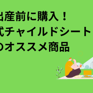 出産前に購入！回転式チャイルドシートのオススメ商品