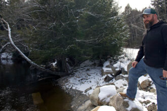 As the director of natural resources for the Penobscot Nation, Chuck Loring is leading the largest land-back conservation effort a United States tribe has seen. Credit: Olivia Gieger/Inside Climate News