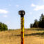 A marker for the Enbridge Line 3 pipeline is seen in Park Rapids, Minn. The pipeline runs from Alberta, Canada to Superior, Wisconsin. Credit: Kerem Yucel/AFP via Getty Images