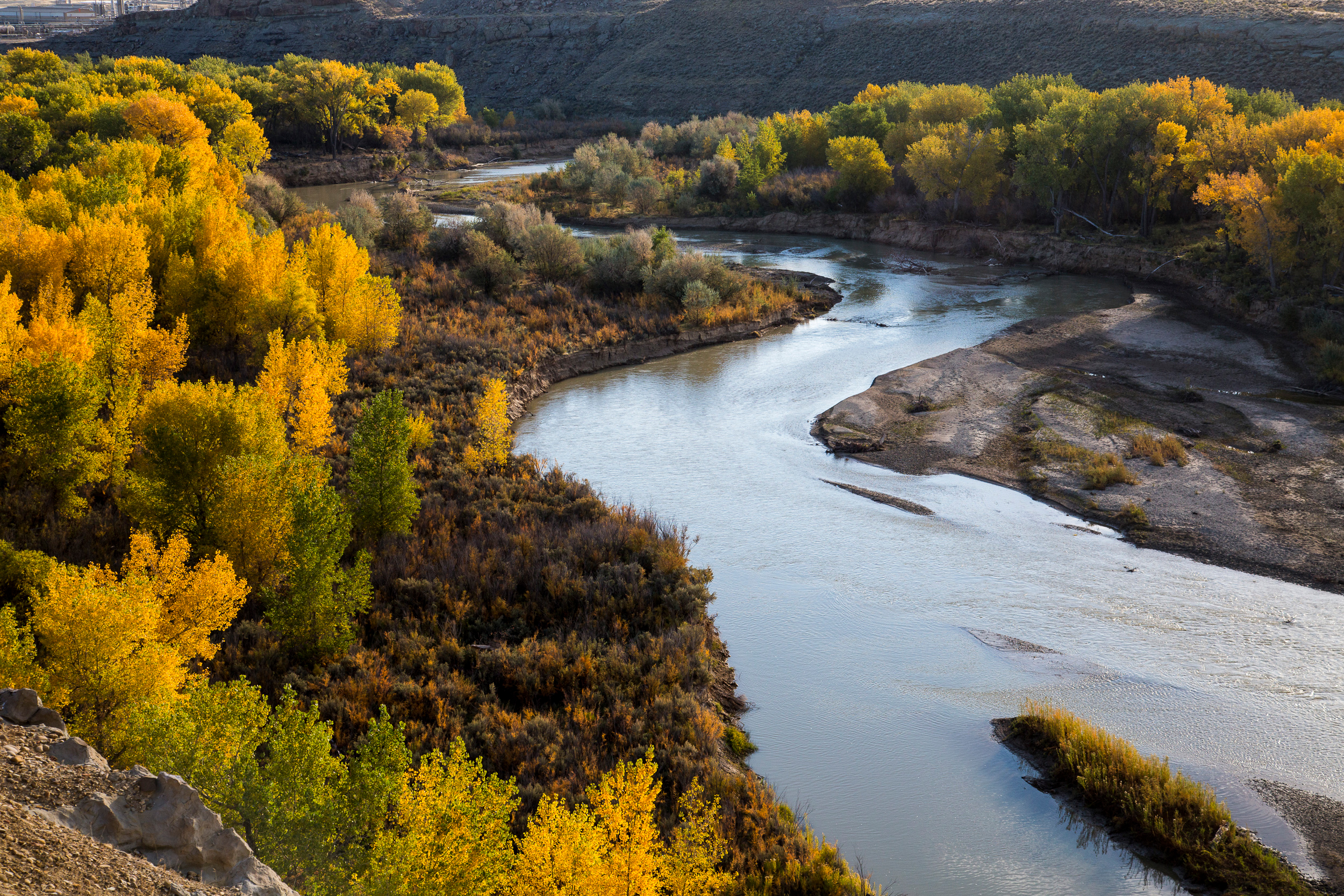 A view of the White River managed by the Bureau of Land Management in Utah. Credit: Bob Wick/BLM